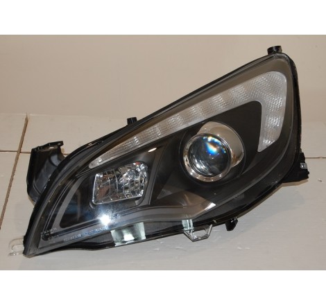 Set Of Headlamps Day Light Opel Astra J DRL Black