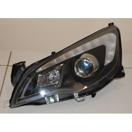 Set Of Headlamps Day Light Opel Astra J DRL Black