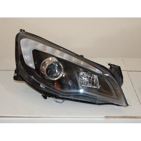 Set Of Headlamps Day Light Opel Astra J DRL Black