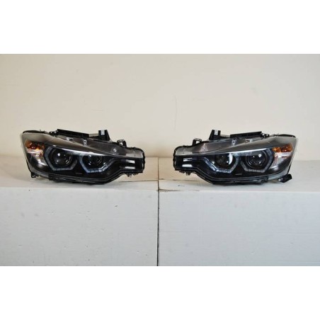 SET OF HEADLAMPS BMW F30 / F31 2012 BLACK
