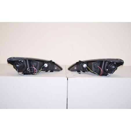 Set Of Headlamps Day Light Hyundai Genesis 2-Door 08-11 Black