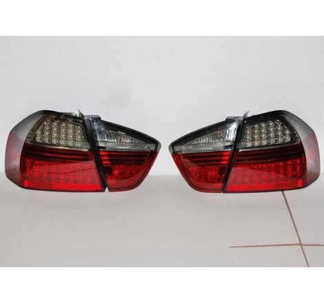 Feux Arrières BMW E90 05 4P Led Rouge Fumé