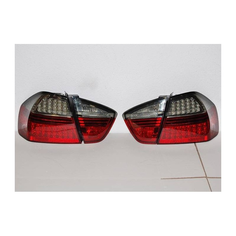 Feux Arrières BMW E90 05 4P Led Rouge Fumé