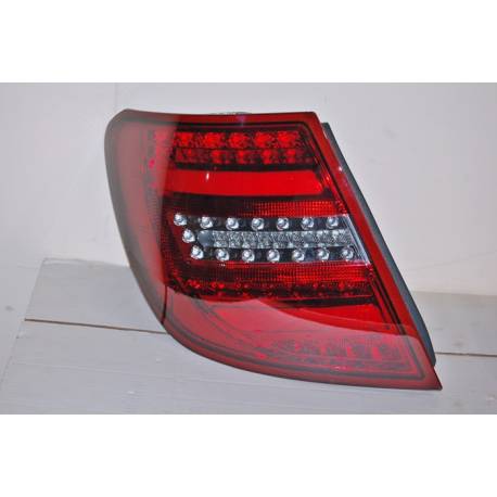 Set Of Rear Tail Lights Cardna Mercedes W204 2011-2014 Lightbar Red Smoked