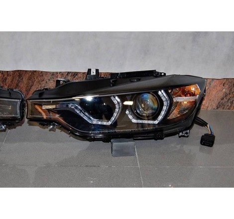 Set Of Headlamps Day Light BMW F30 / F31 Xenon DRL Black