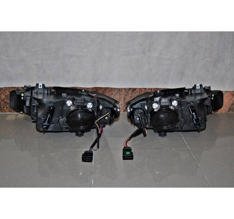 Set Of Headlamps Day Light BMW F30 / F31 Xenon DRL Black