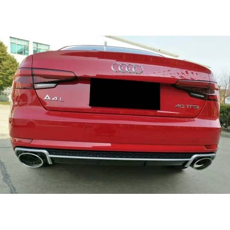 Rear Diffuser Audi A4 B9 2016+ Look RS4 ABS