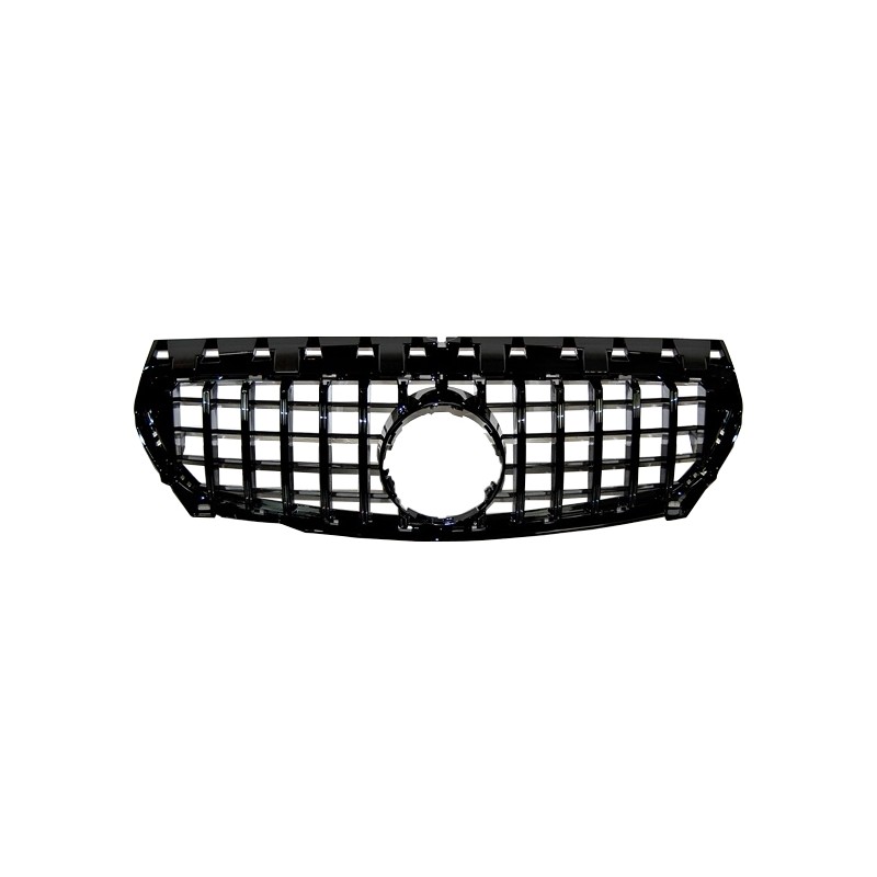 Front Grill Mercedes W117 CLA 2013-2019 Look GTR FULL BLACK