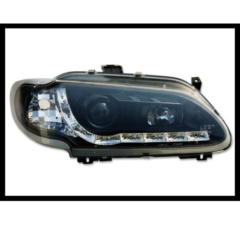 Set Of Headlamps Day Light Renault Megane 1996-1999 Black