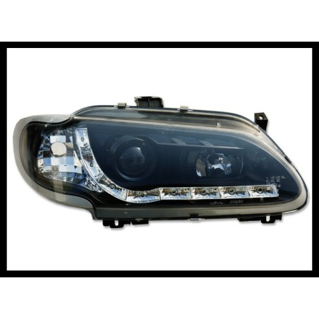 Set Of Headlamps Day Light Renault Megane 1996-1999 Black