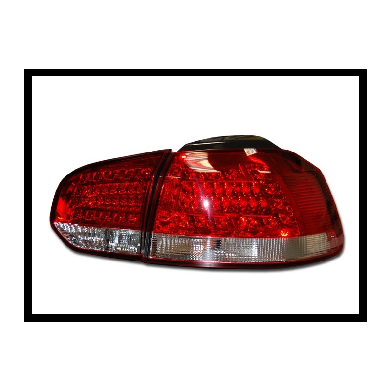 Set Of Rear Tail Lights Volkswagen Golf 6   2009 Led Red