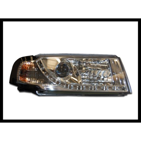 Set Of Headlamps Day Light Skoda Octavia 2001 Chromed