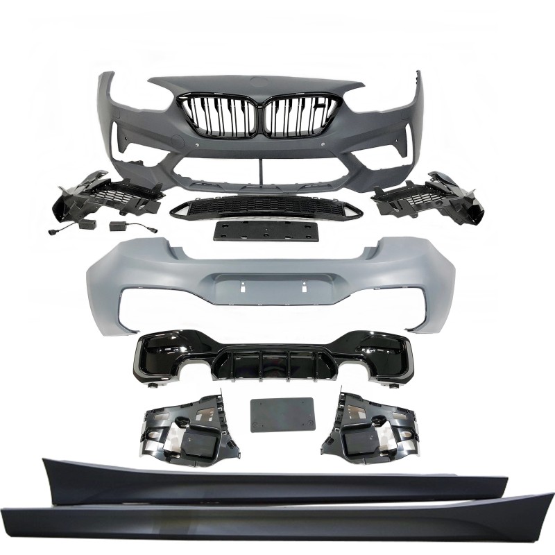 Kit De Carrosserie BMW F20 LCI M2C 2 Sortie double Noir brillant