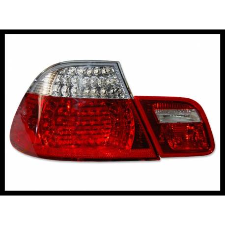 Set Of Rear Tail Lights BMW E46 2003-2005 2-Door, Led Red