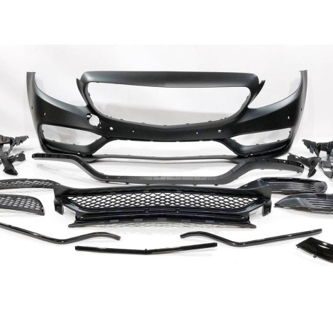Front Bumper Mercedes W205 2014-2018 2D / 4D / SW look AMG C63