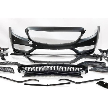 Front Bumper Mercedes W205 2014-2018 2D / 4D / SW look AMG C63