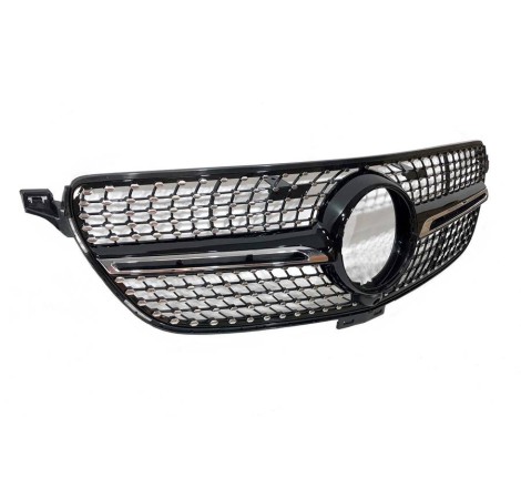 Calandre Mercedes GLE Coupe C292 (2015-2018) GLE W166 SUV (2015-2018) Look Diamond Caméra