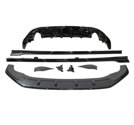 Kit De Carrosserie Volkswagen Golf 7.5 GTI Look TCR Noir brillant