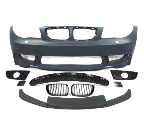 Front Bumper BMW E82 / E88 / E87 / E81 Look M1 Front spoiler