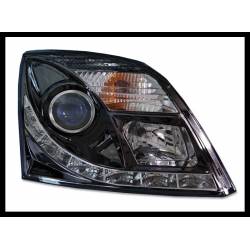Set Of Headlamps Day Light Opel Vectra C, Black
