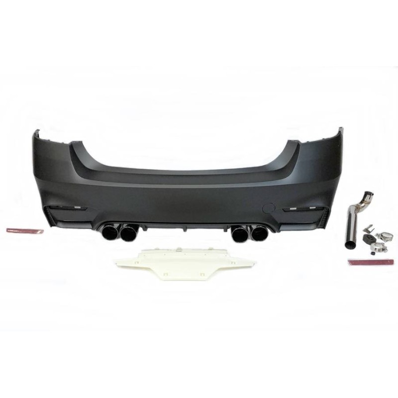 Rear Bumper BMW F30 Look M3 Exhaust