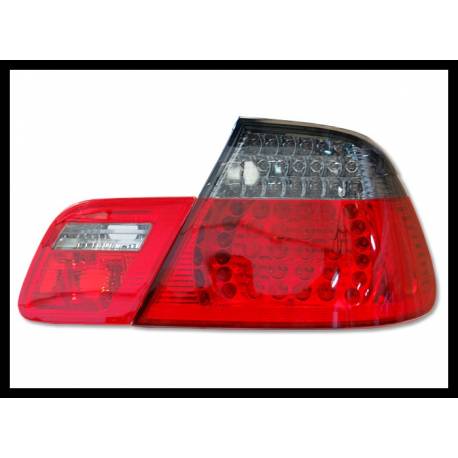 Set Of Rear Tail Lights BMW E46 1998-2005 CC Led Red/Chromed Smoked