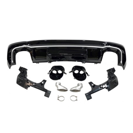 Rear Diffuser Audi A4 2020+ Look RS4 ABS