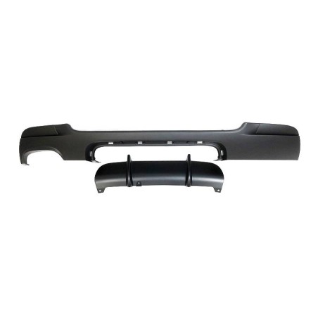 Rear Diffuser BMW E92 / E93 look M Performance 1 Exhaust Double ABS