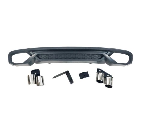 Rear Diffuser Audi A4 B8 Limousine / Avant 2013-2015 ABS