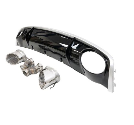 Rear Diffuser Audi A4 B8 Limousine / Avant 2012-2015 Look RS4 ABS