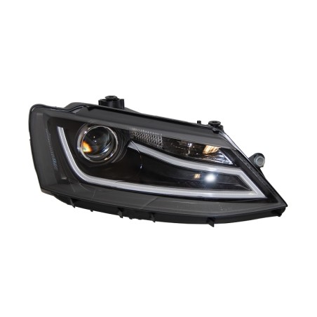 Set Of Headlamps Day Light Volkswagen Jetta 11 Black