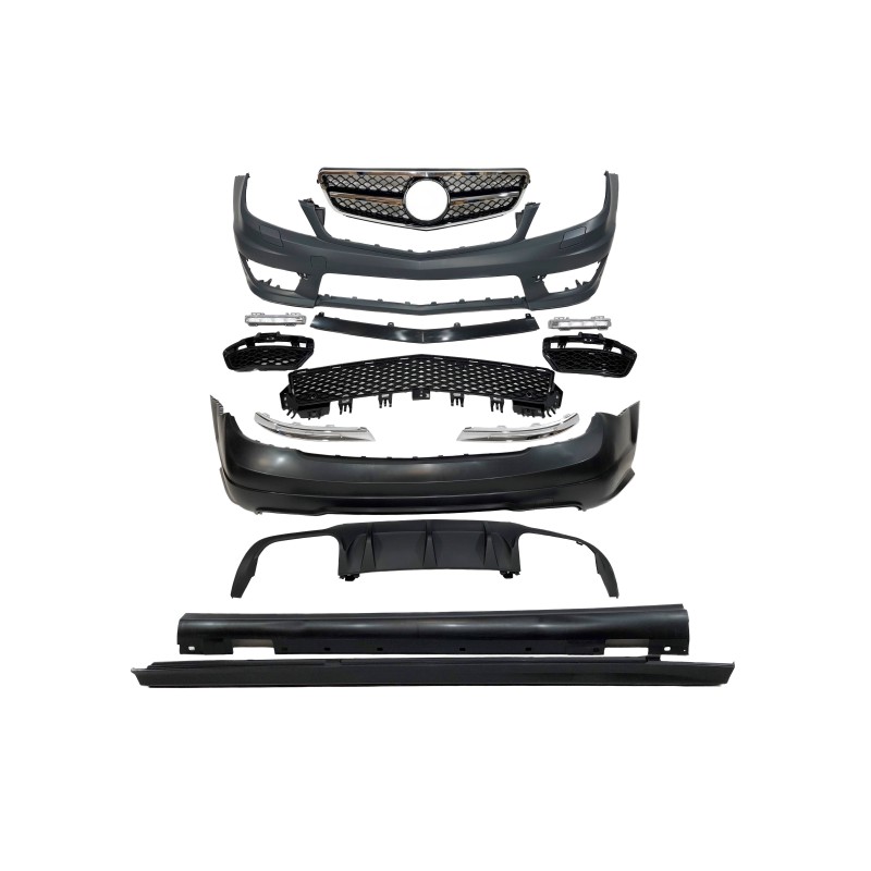 KIT DE CARROSSERIE MERCEDES W204 4P 2007-2013 LOOK AMG