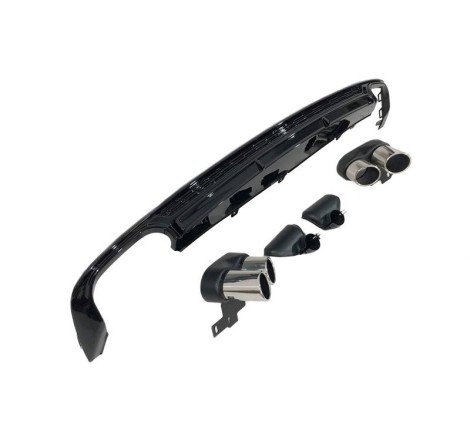 Rear Diffuser Audi A6 / A6 Avant C8 Look S6