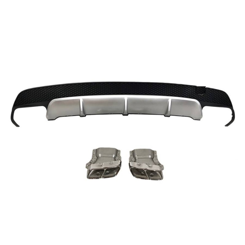 Rear Diffuser Mercedes CLA W117 2013-2018 Look A45 ABS