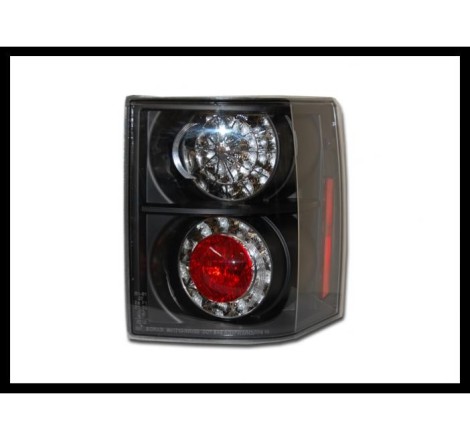 Set Of Rear Tail Lights Range Rover 2003 Led Black