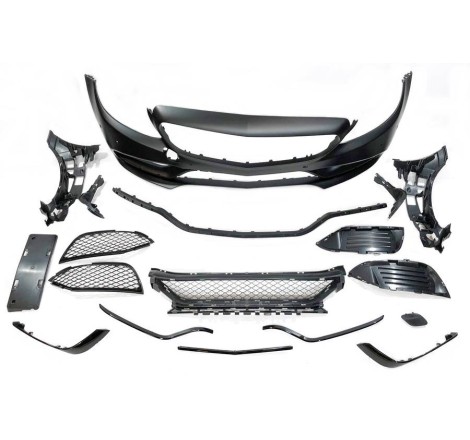 Front Bumper Mercedes W205 2014-2018 Coupe / 4D / SW look AMG C63 Front spoiler