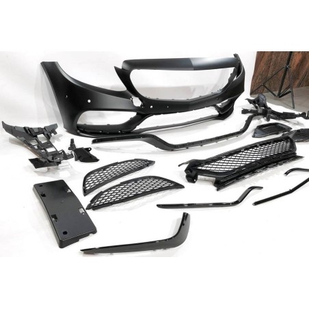 Front Bumper Mercedes W205 2014-2018 Coupe / 4D / SW look AMG C63 Front spoiler