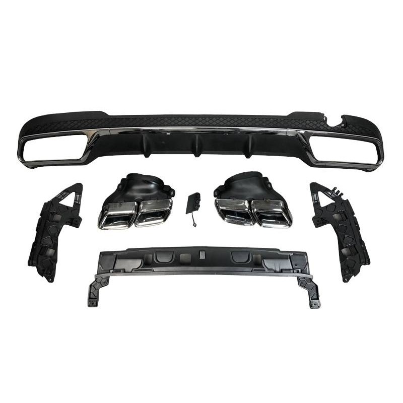 Rear Diffuser Mercedes W212 2014-2015 SW / 4D Look AMG E63