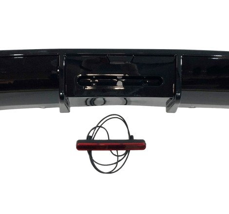 Rear Diffuser Volkswagen Golf 7.5 Look TCR Glossy Black Red Light
