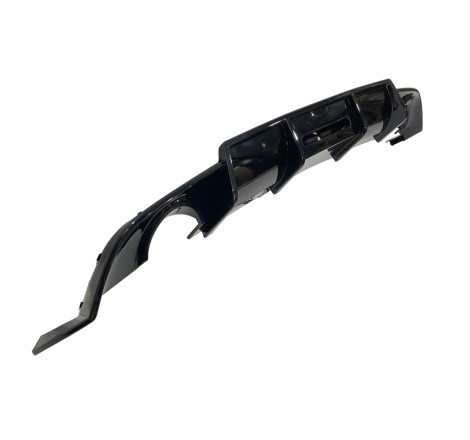 Rear Diffuser Volkswagen Golf 7.5 Look TCR Glossy Black Red Light