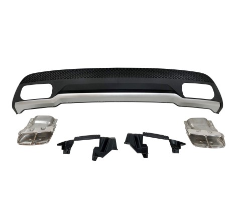 Rear Diffuser Mercedes W176 2012-2018 Look A45 ABS