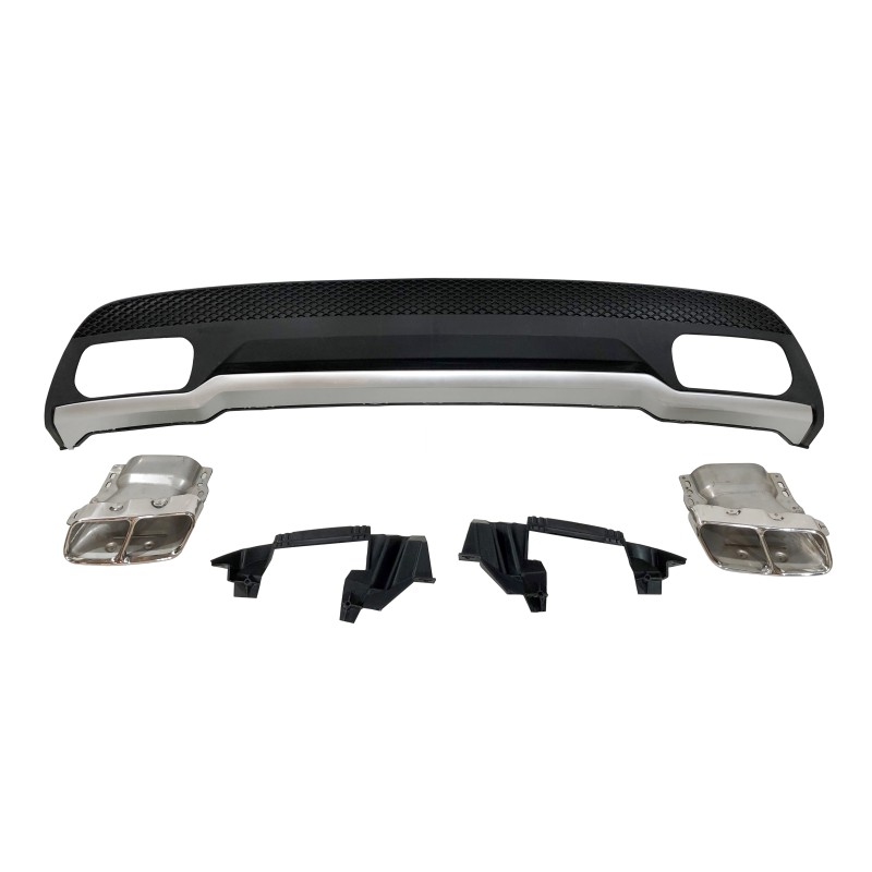 Rear Diffuser Mercedes W176 2012-2018 Look A45 ABS