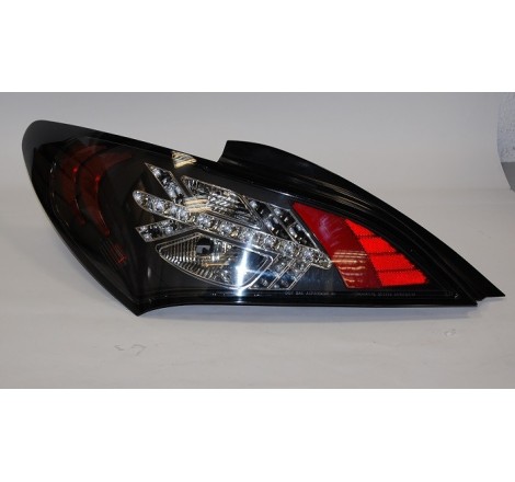 Set Of Rear Tail Lights Hyundai Genesis Led Black