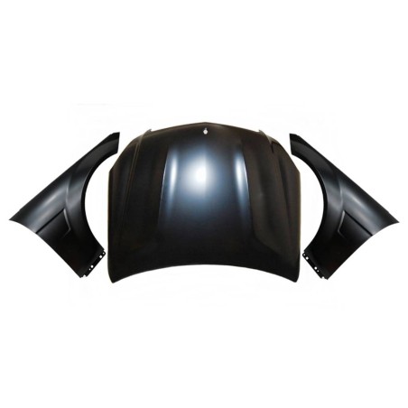 Bonnet and Front Fenders Mercedes W204 4P/COUPE/SW Look C63 AMG