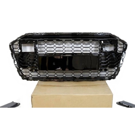 Front Grill AUDI A6 2020 C8 Look RS6 BLACK