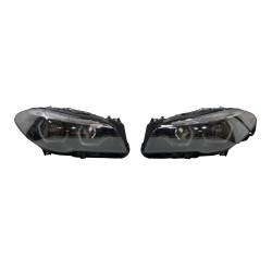 Set Of Headlamps Day Light BMW F10 / F11 2014-2016 HID Xenon Black Led sequential flashing