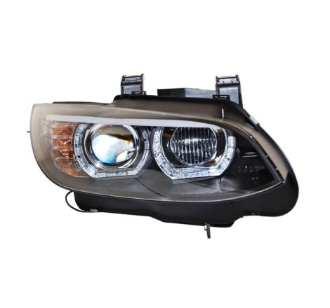 Set Of Headlamps Angel Eyes BMW E92 / E93 07-10 Xenon Black