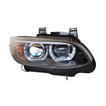 Set Of Headlamps Angel Eyes BMW E92 / E93 07-10 Xenon Black