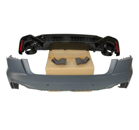 Rear Bumper Audi A6 C8 4 Doors Look RS6