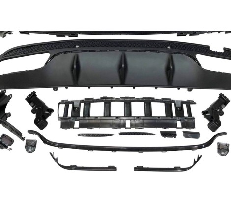 Rear Bumper Mercedes W205 SW Look C63